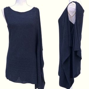 NWT White House Black Market Navy Sparkling Mini Dress/Top Size Large